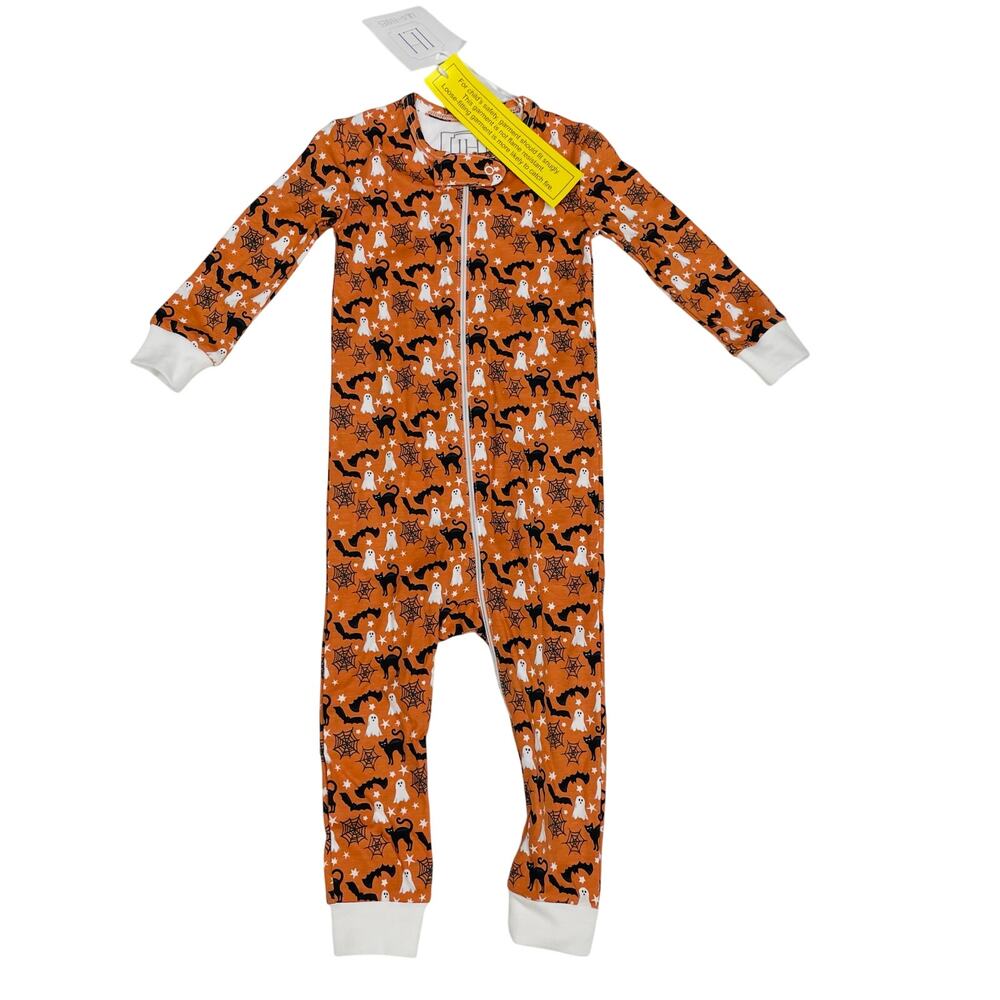 NWT Lila & Hayes 12-18M Parker Zipper Pajamas in Halloween